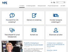 Tablet Screenshot of npe.no